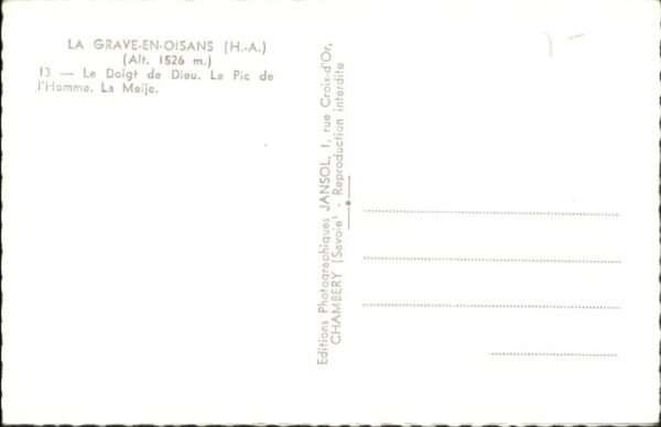 La Grave La_Grave-en-Oisans Le Doigt de Dieu – Bild 2