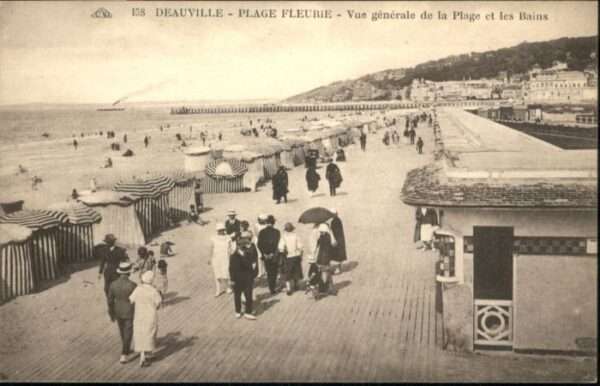 Deauville-sur-Mer Plage-Fleurie les Bains la Plage