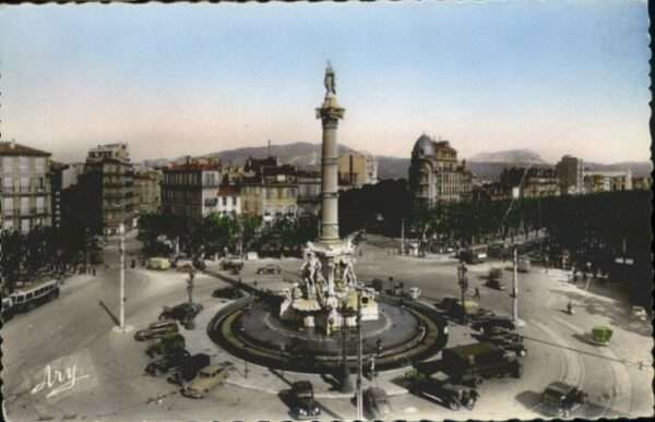 Marseille Bouches-du-Rhone Marseille Place Castellane Fontaine Can