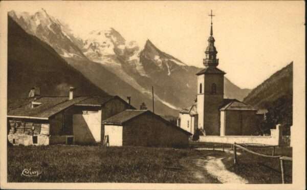 Argentiere Haute-Savoie Eglise le Mont Blanc