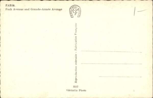 Paris Foch Avenue Grande-Armee Avenue – Bild 2