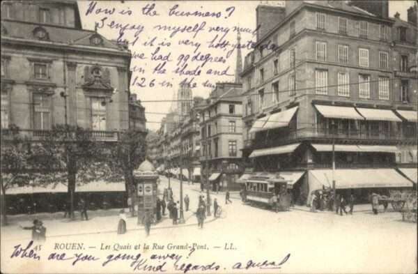 Rouen Les Quais la Rue Grand-Pont