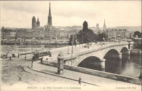 Rouen Le Pont Corneille la Cathedrale
