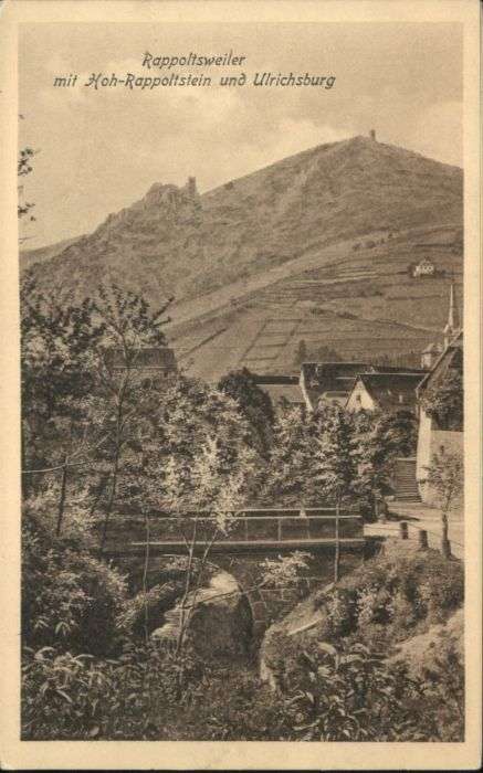 Rappoltsweiler Haut Rhin Elsass Rappoltsweiler Hoh-Rappoltstein Ulrichs
