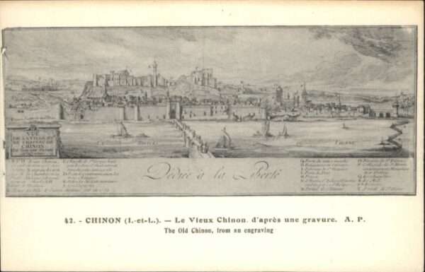 Chinon Le Vieux Chinon d_apres une gravure