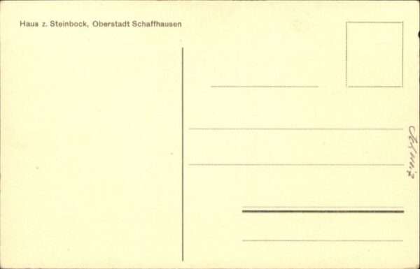 Schaffhausen SH Schaffhausen Haus Steinbock – Bild 2