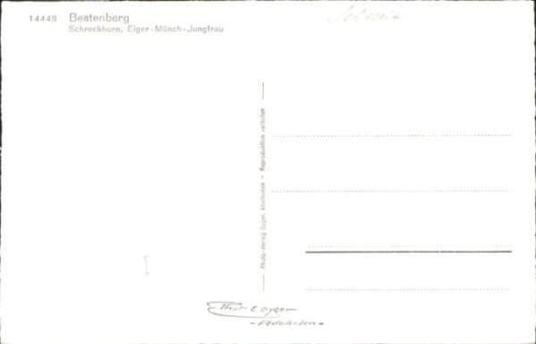 Beatenberg Schreckhorn Eiger Mönch Jungfrau – Bild 2