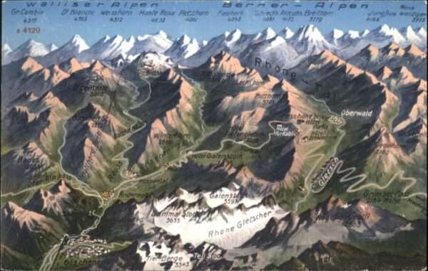 Goeschenen liegeraufnahme Rhone Gletscher