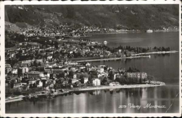Vevey VD Vevey Fliegeraufnahme Montreux