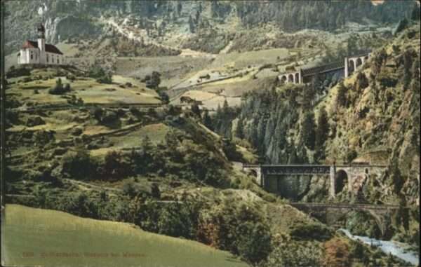 Wassen UR Gotthardbahn Viadukt