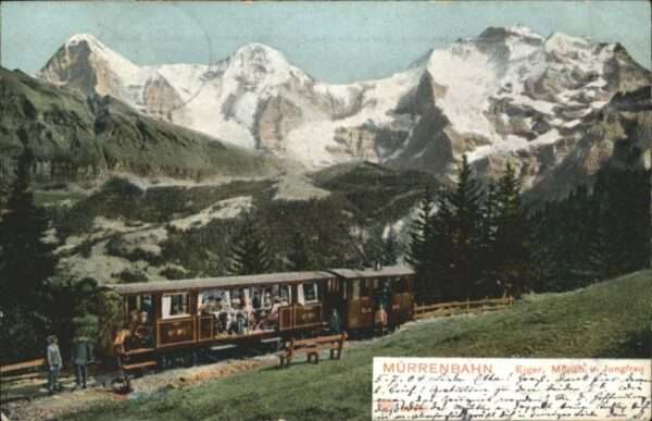 Muerren BE Mürren Bahn Eiger Mönch Jungfrau x