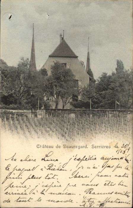 Neuchatel NE Neuchatel [Stempelabschlag] Chateau Bea