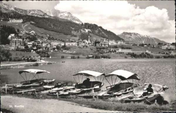 St Moritz GR St_Moritz Schiff See
