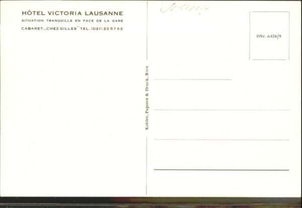 Lausanne VD Lausanne Hotel Victoria – Bild 2