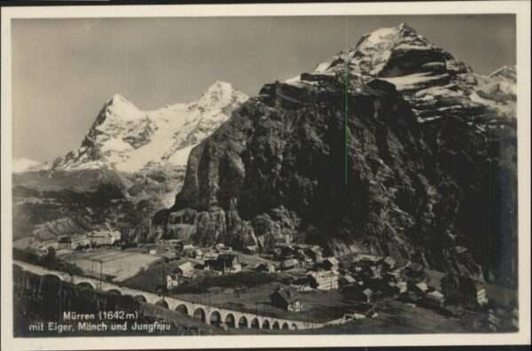 Muerren BE Mürren Eiger Mönch Jungfrau *