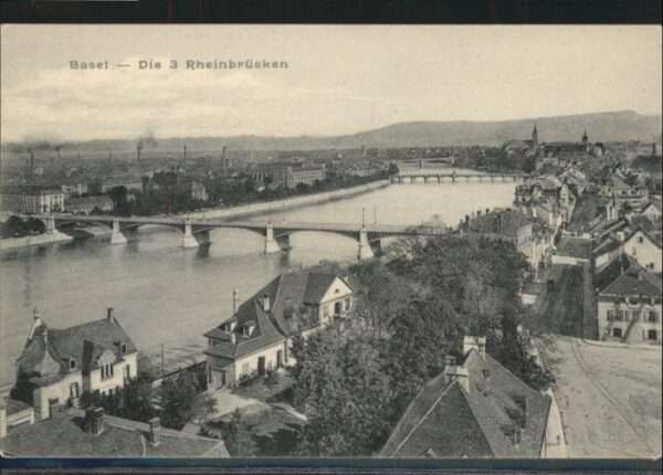 Basel BS Basel drei Rheinbrücken