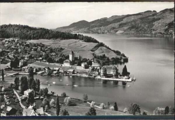 Spiez BE Spiez Fliegeraufnahme