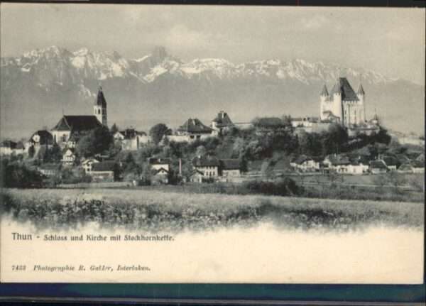 Thun Schloss Kirche Stockhornkette
