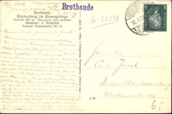 Brotbaude Riesengebirge Brückenberg Krummhübel x – Bild 2