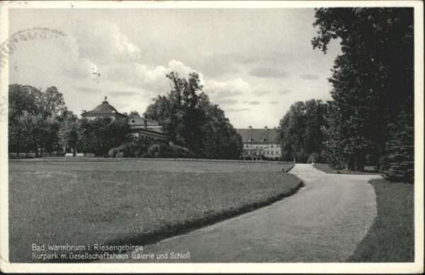 Bad Warmbrunn Riesengebirge Kurpark Gesellschaftshaus
