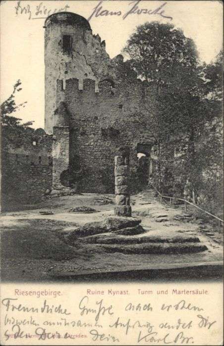 Kynast Riesengebirge Ruine Turm Martersäule