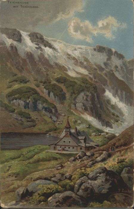 Teichbaude Teichrand Künstler P. Linke