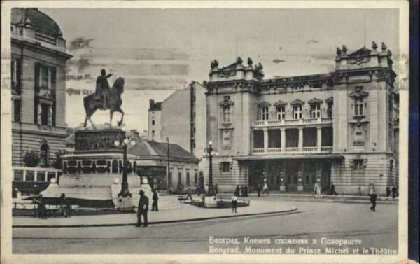 Beograd Belgrad Beograd Monument Prince Michel Theatre
