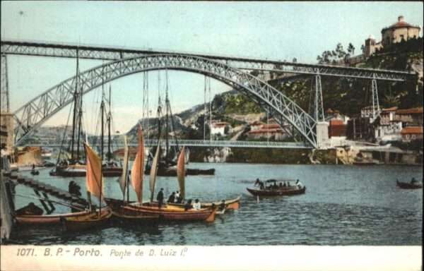 Porto Portugal Porto Ponte D Luiz Schiff