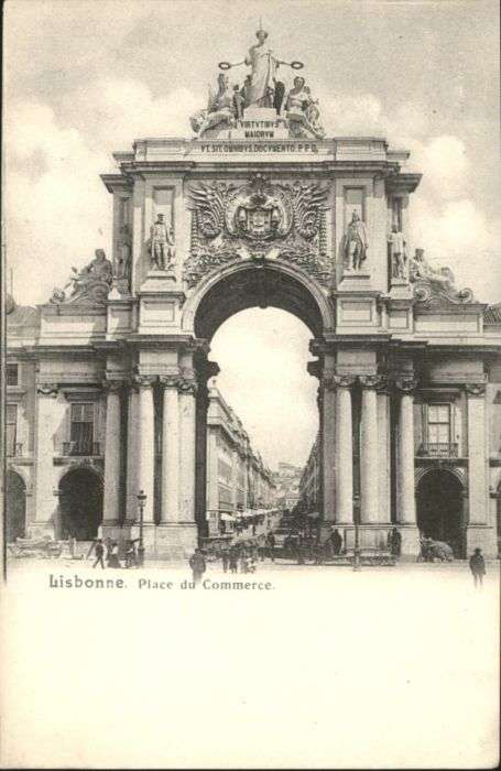 Lisbonne Lissabon Place Commerce