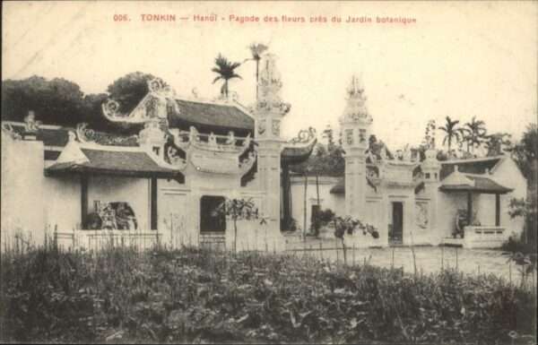 Hanoi Tonkin Pagode Fleurs Jardin botanique