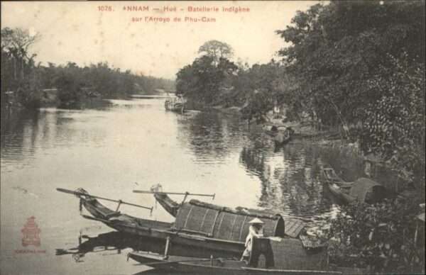Hue Annam Vietnam Hue Annam Batellerie Indigene Phu Cam