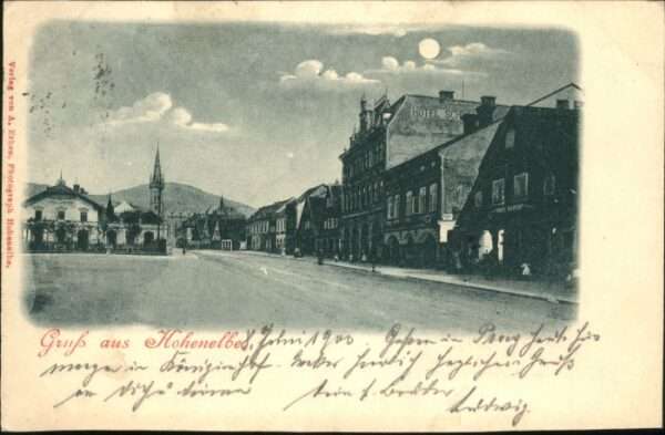 Hohenelbe CZ Hohenelbe Mondscheinkarte Hotel