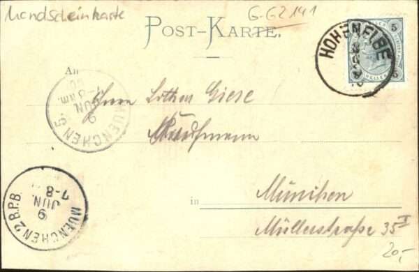 Hohenelbe CZ Hohenelbe Mondscheinkarte Hotel – Bild 2