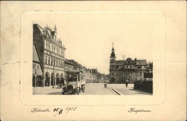 Hohenelbe CZ Hohenelbe Hauptstrasse Omnibus