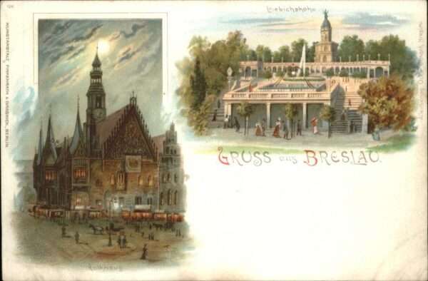 Breslau Niederschlesien Breslau Rathaus Liebichshöhe