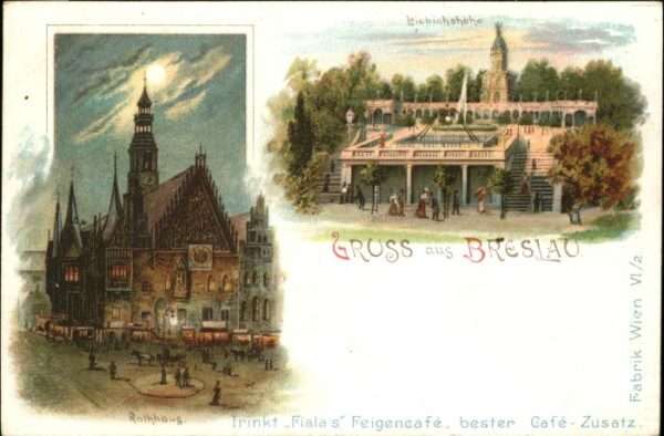Breslau Niederschlesien Breslau Rathaus Liebichshöhe