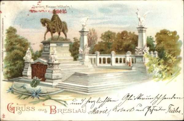 Breslau Niederschlesien Breslau Denkmal Kaiser Wilhelm I