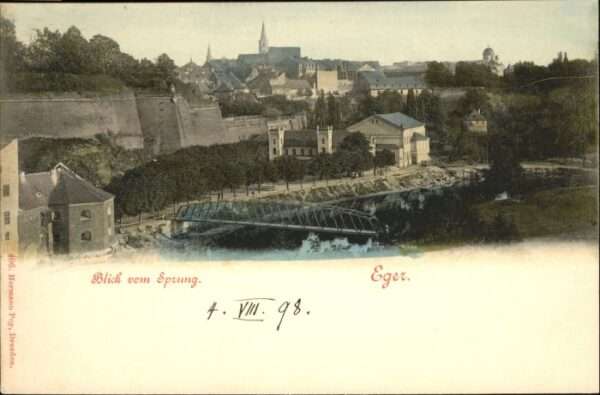 Eger Cheb Tschechien Eger Brücke