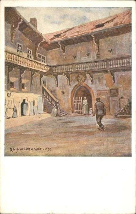 Eger Cheb Tschechien Eger Wallensteinhaus Künstler R H Schli