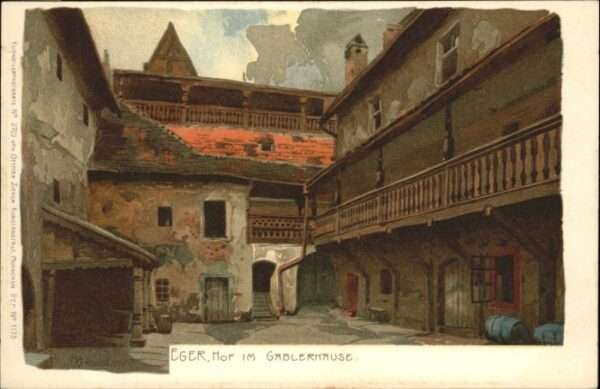 Eger Cheb Tschechien Eger Hof im Gablerhause