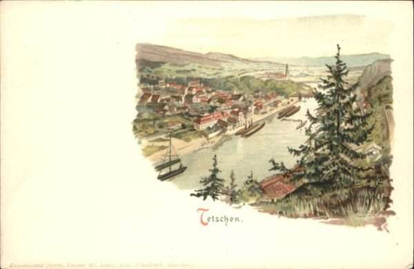 Tetschen-Bodenbach Boehmen Tetschen Schiff