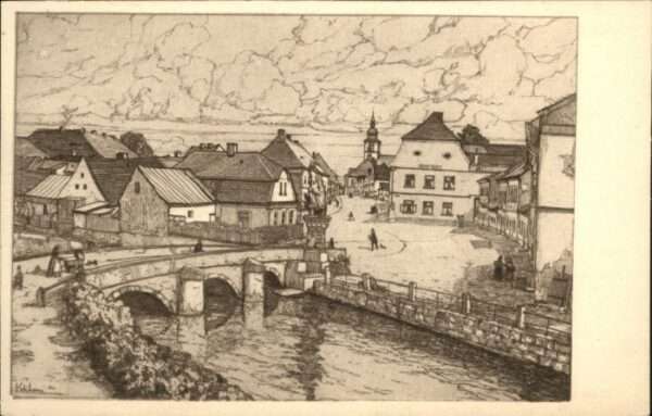 Niemes Brücke Künstler F Schicketanz *