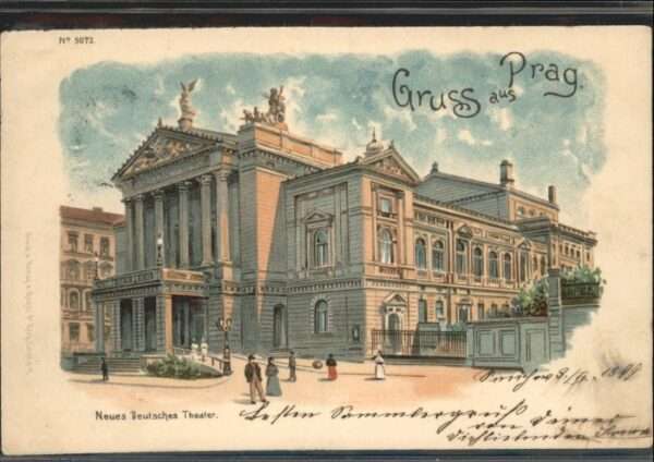 Prag Prahy Prague Prag Böhmen Deutsches Theater