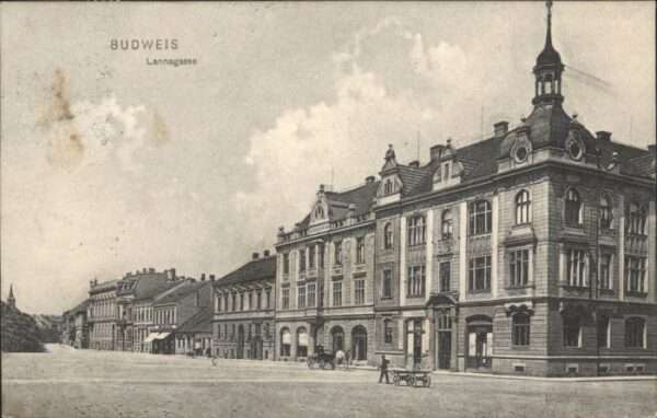Budweis Ceske Budejowice Budweis Lannagasse Kutsche