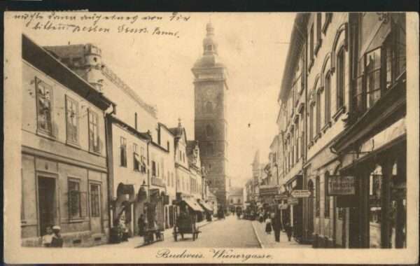 Budweis Ceske Budejowice Budweis Wienergasse Kutsche