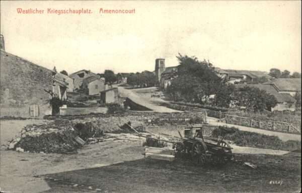 Amenoncourt Westlicher Kriegsschauplatz