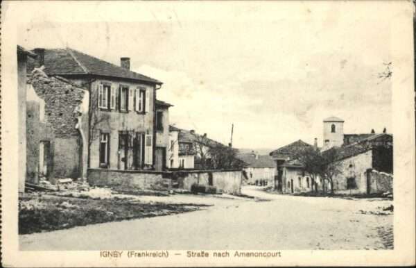 Igney Strasse nach Amenoncourt