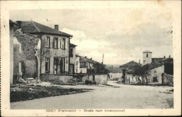Igney Strasse nach Amenoncourt