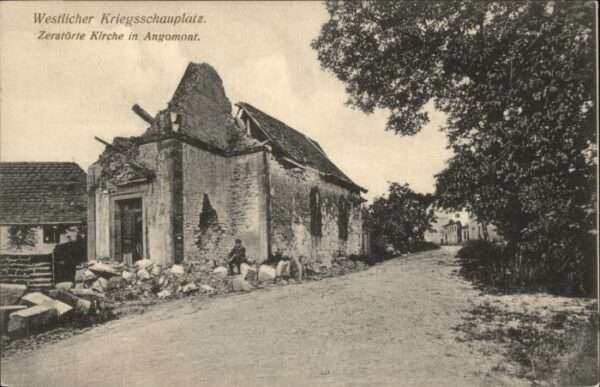 Angomont Zerstörte Kirche