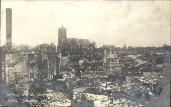 Rethel Ardennes Rethel Zerstörter Teil